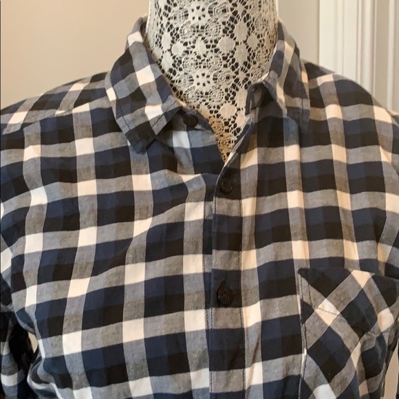 Blue Plaid Aritzia Shirt - XS - Picture 3 of 4